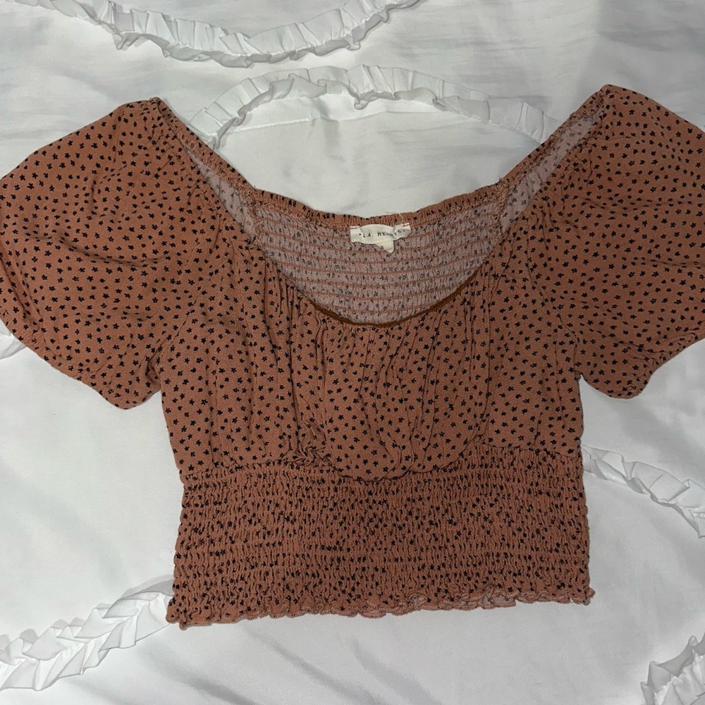 LA Hearts crop top
